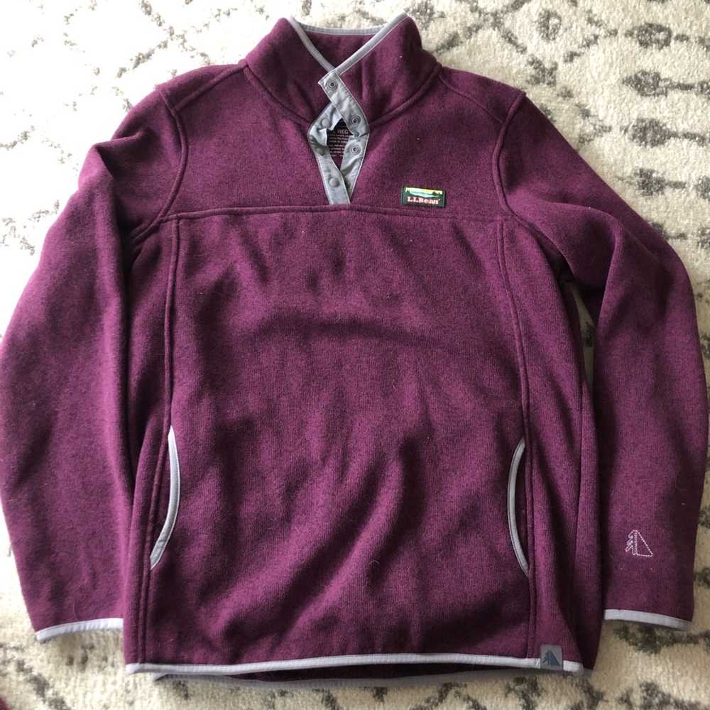 LLBEAN pullover fleece